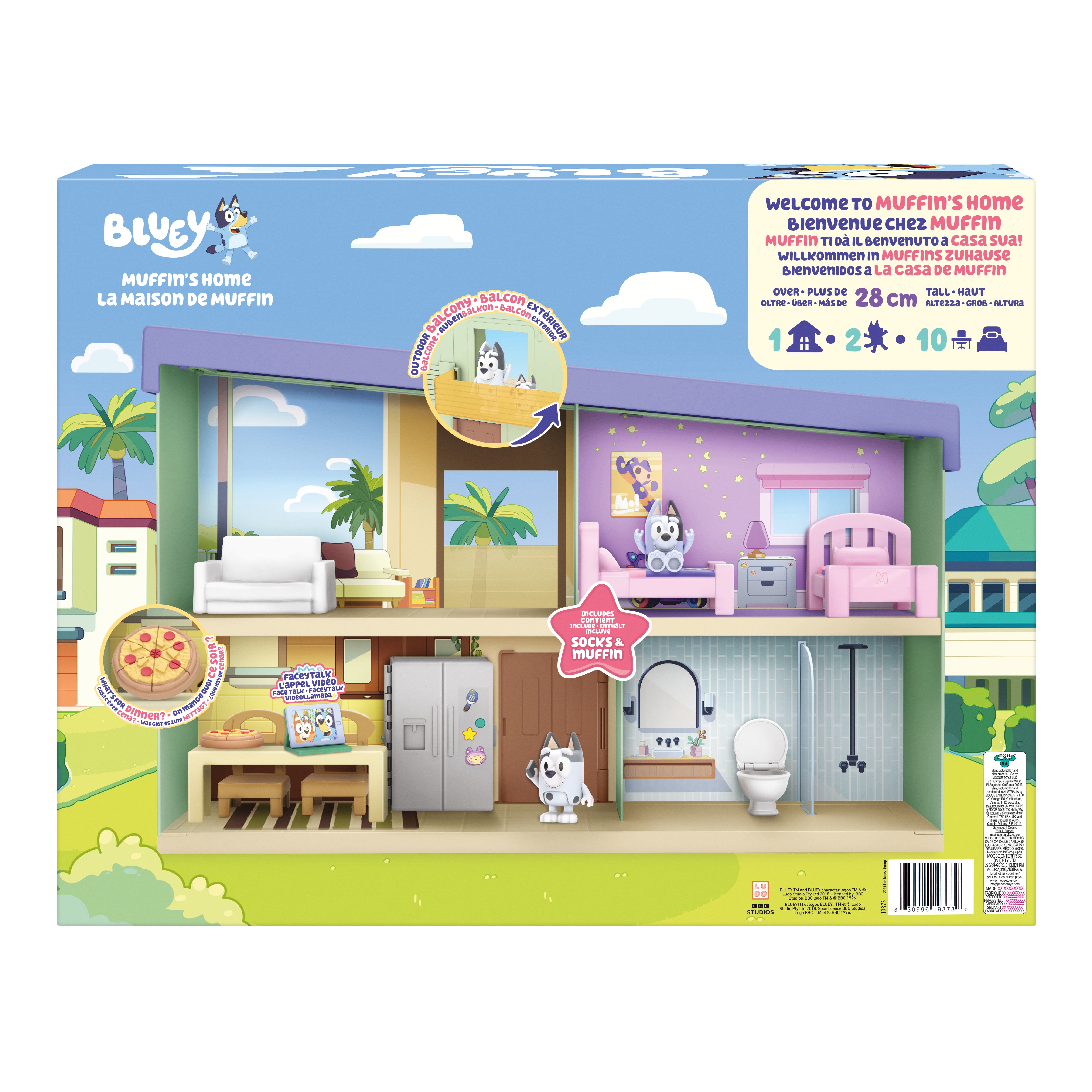 Bluey Muffins House Playset fra 3 år