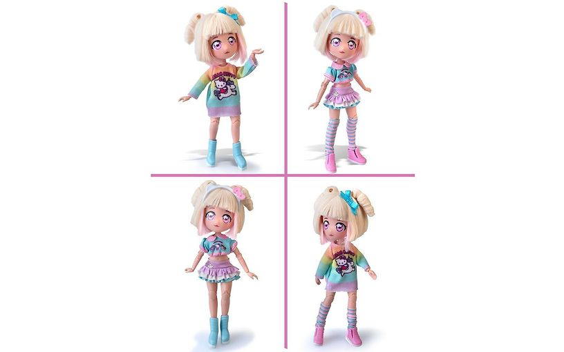 Hello Kitty Manga Fashion Unicorn Dukke