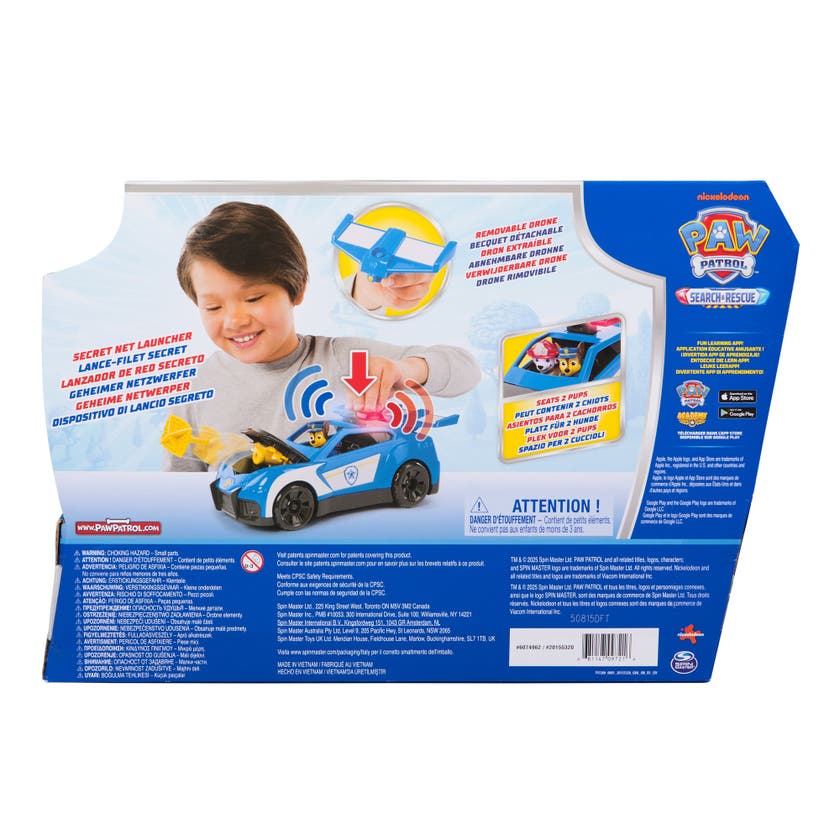 Paw Patrol Search & Rescue Launch N Rescue Cruiser med Chase