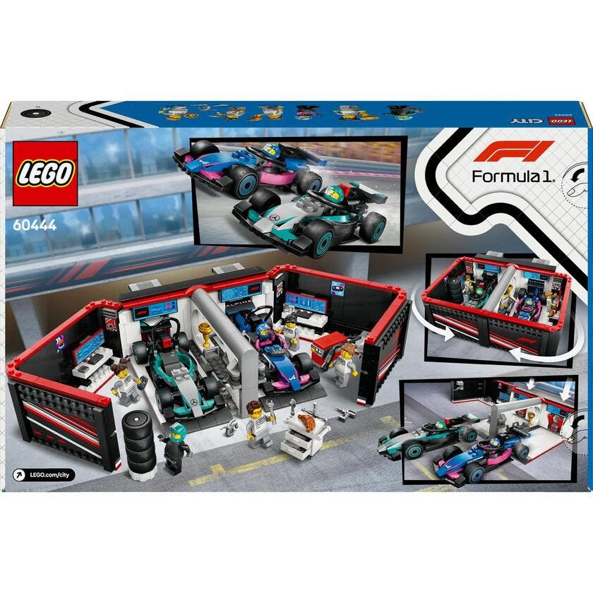 LEGO City Formel 1 60444, F1®-garasje & Mercedes-AMG & Alpine-biler