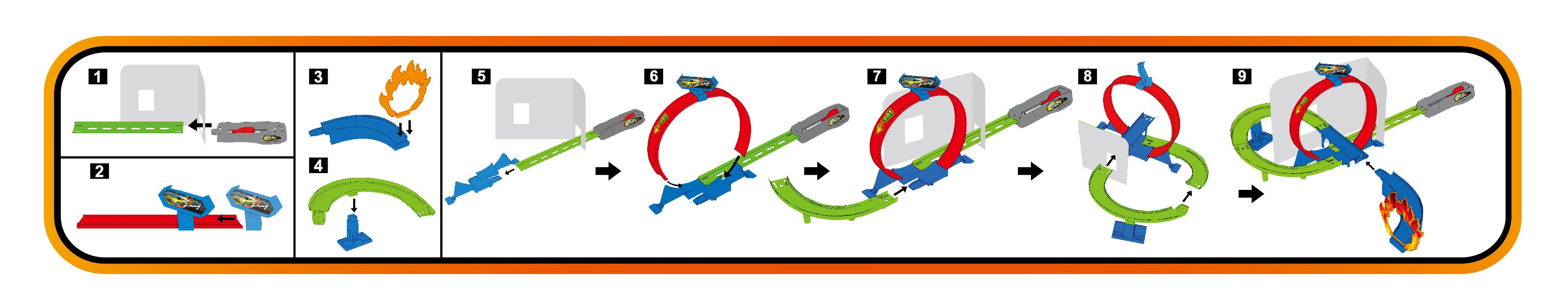Track Racing, Utskyterampe med loop og 1 bil
