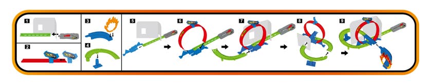 Track Racing, Utskyterampe med loop og 1 bil