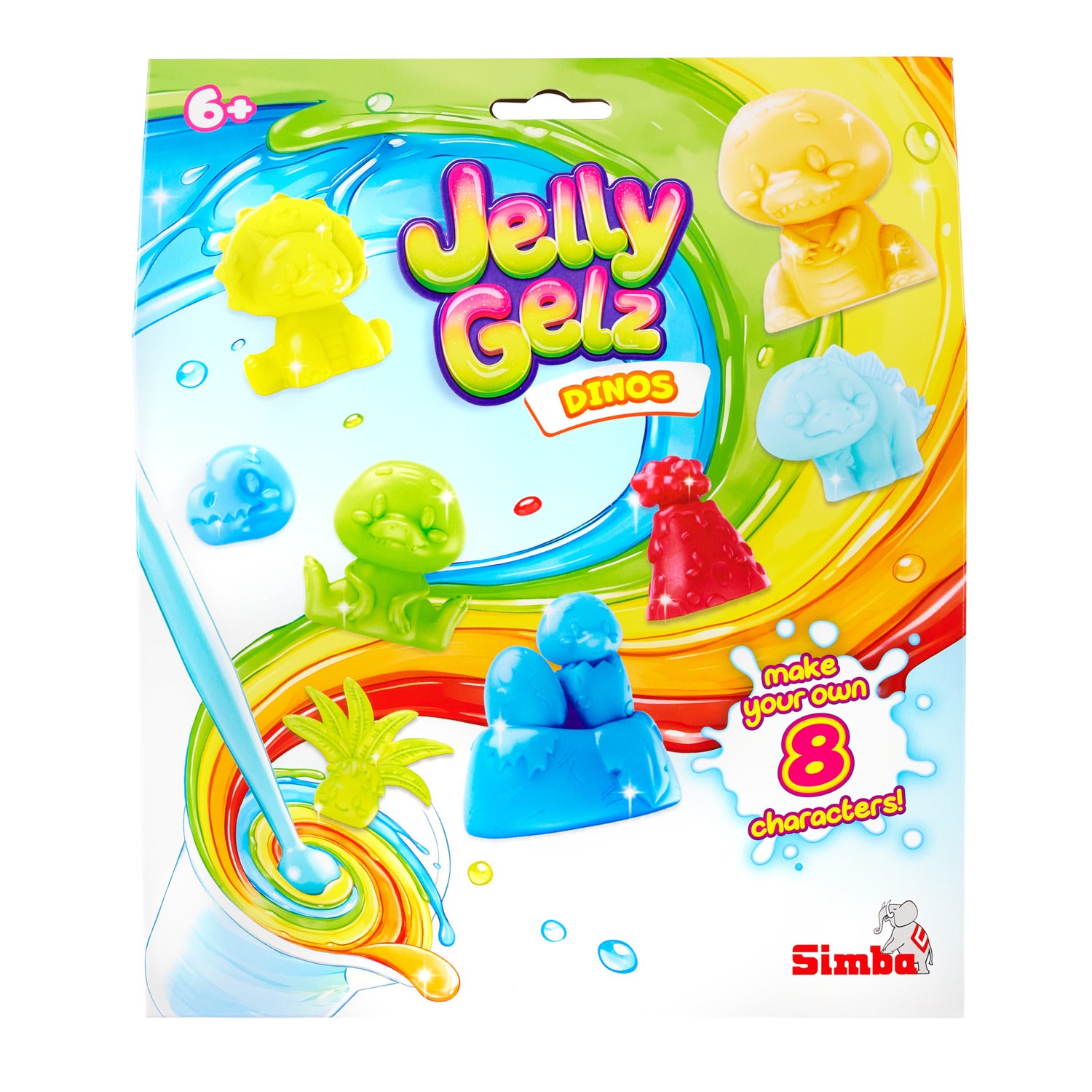 Jelly Gelz Dinos - Dinosaur-formingsett