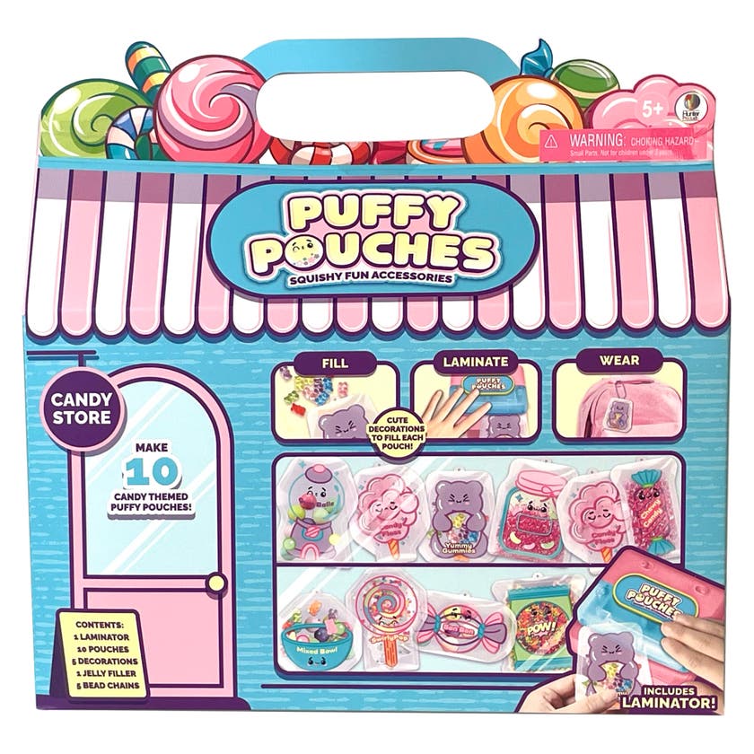 Puffy Pouches Temasett – lag 10 poser med laminator