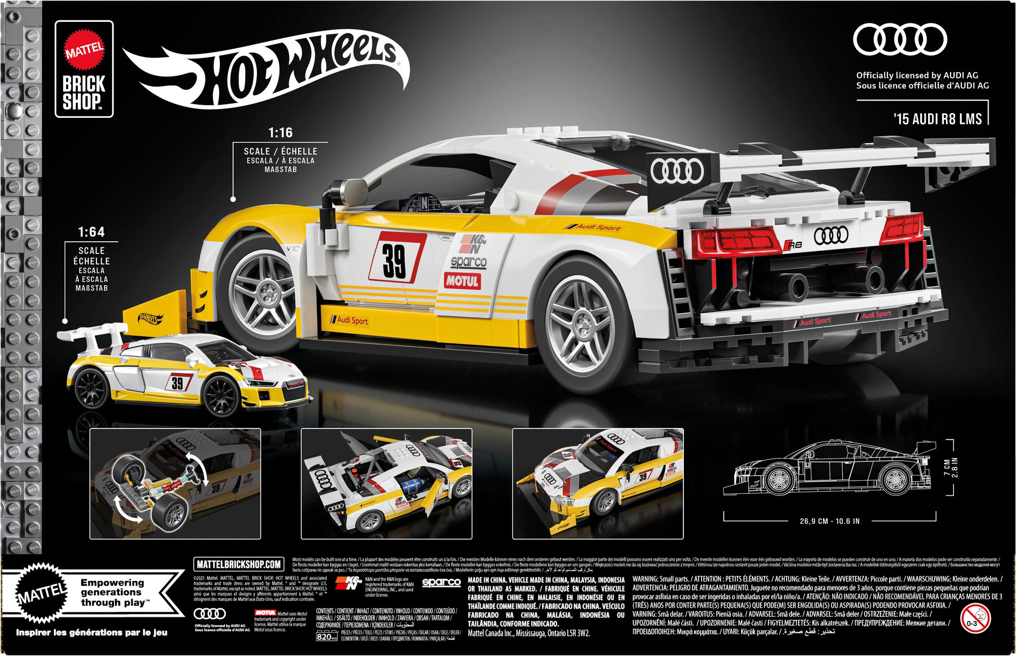 Mattel Brickshop Elite Series Audi