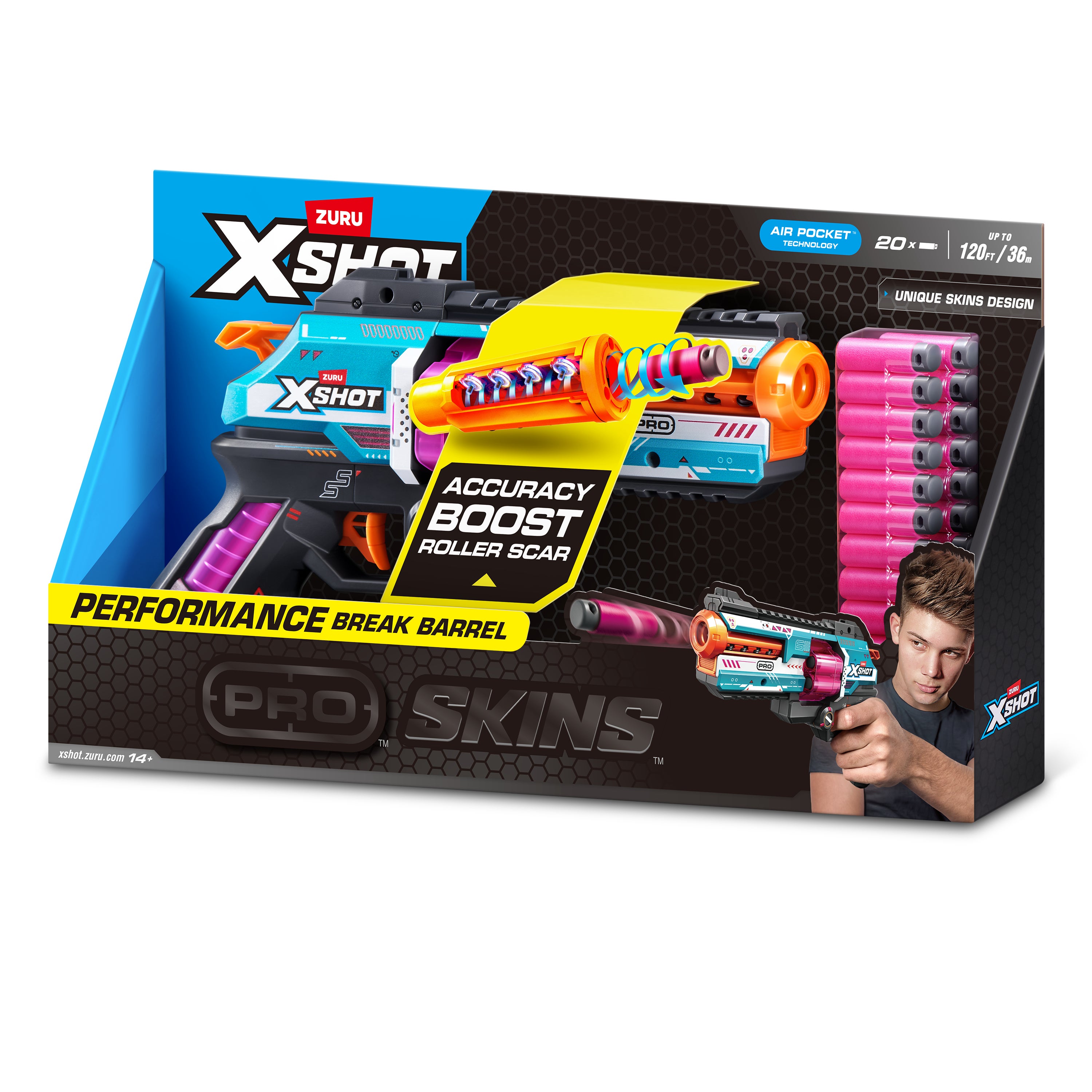 XSHOT SKINS Pro Series Break Barrel Blaster med 20 darter