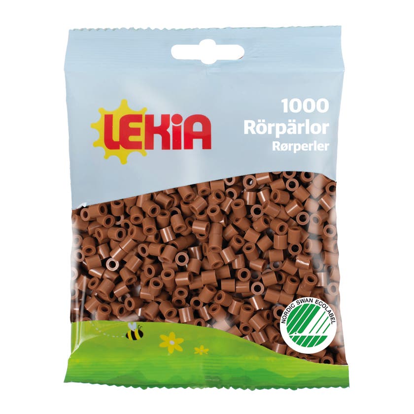 Rørperler 1000 stk Nougatbrun