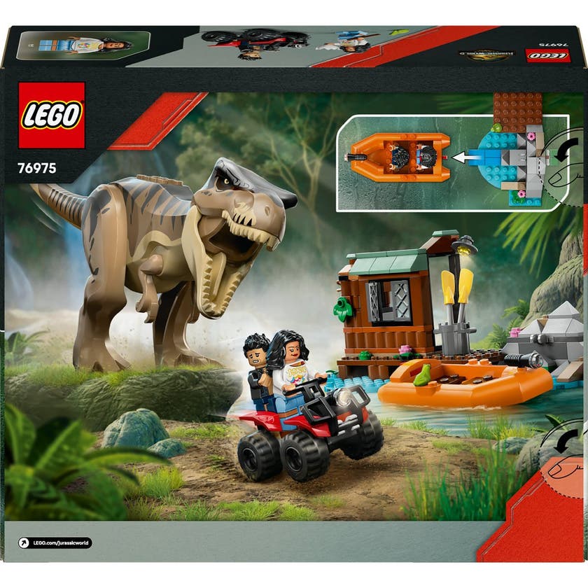 LEGO Jurassic World 76975, Flukt over elven med T. rex