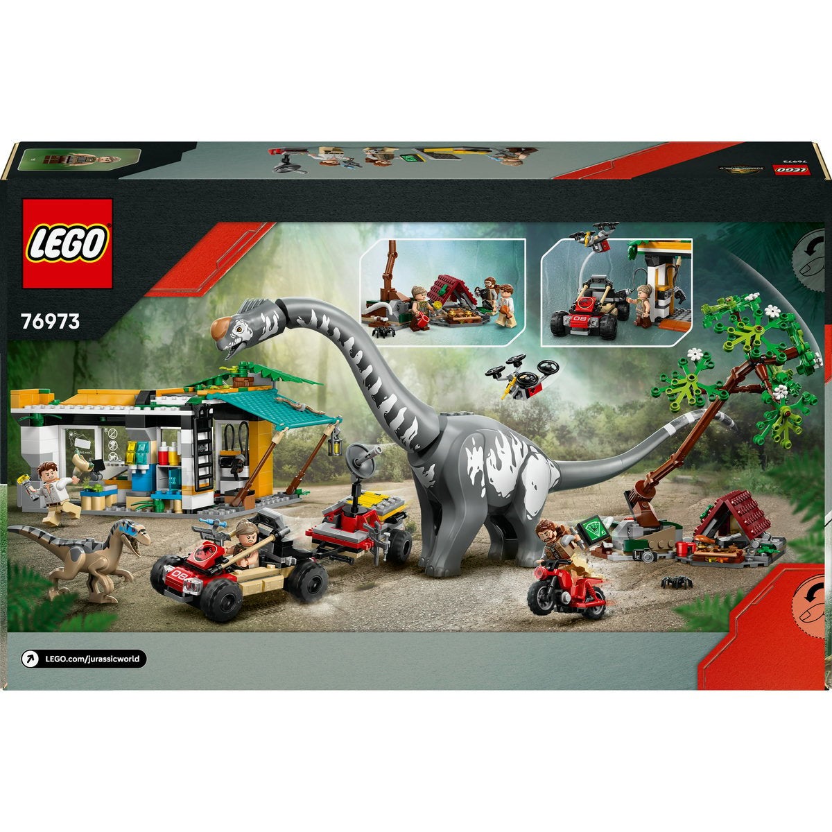 LEGO Jurassic World 76973, Sporingsoppdrag med raptor og titanosaurus