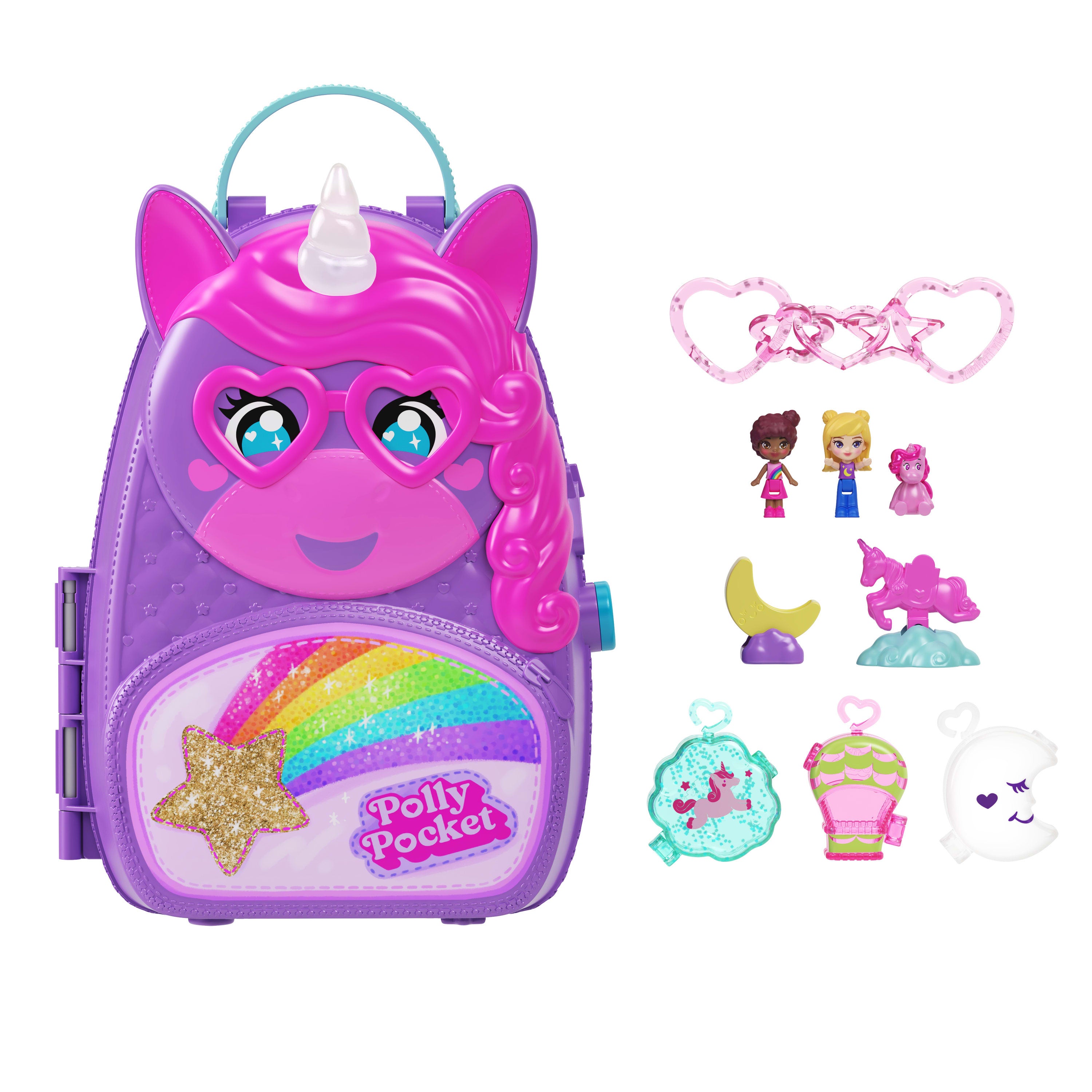 Polly Pocket Enhørning Reiseryggsekk Lekesett