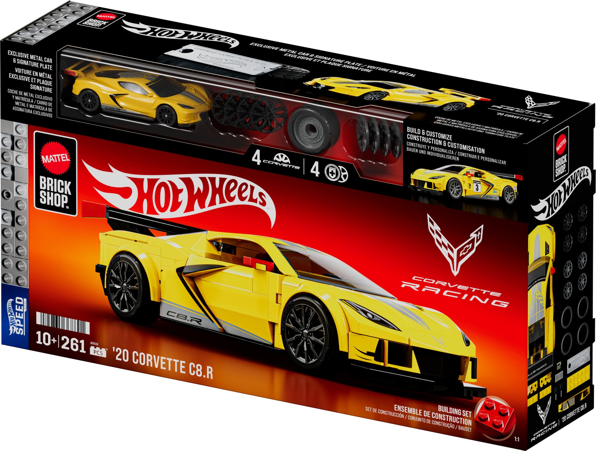 Hot Wheels Corvette C8.R byggesett