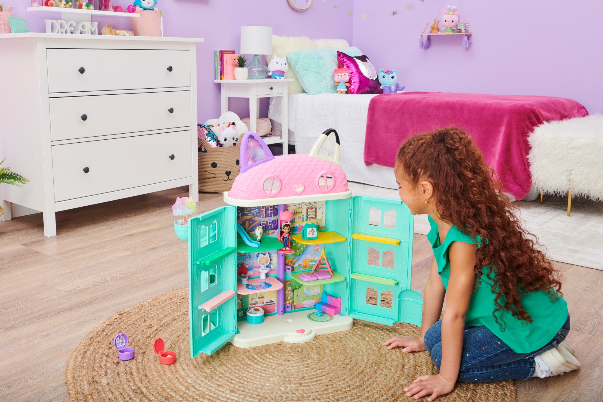 Gabby's Dollhouse Purrfect Dukkehus med 2 dukker og møbler