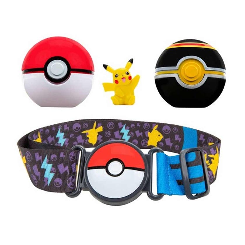 Pokémon, Clip n Go Belte Poke Ball, Luxury Ball og Pikachu
