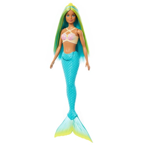 Barbie Mermaid - Blått/Grønt Hår
