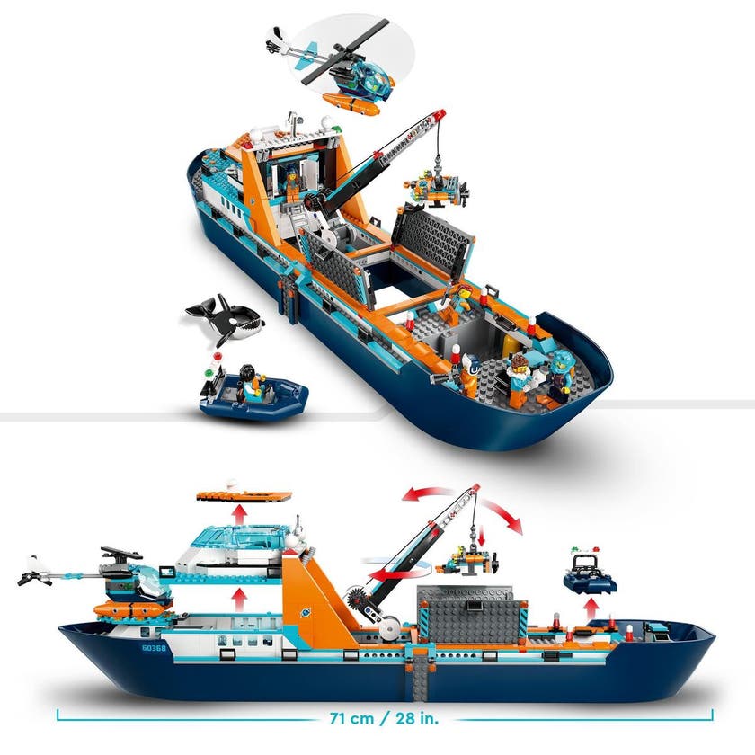 LEGO City 60368, Polarforsker og skip