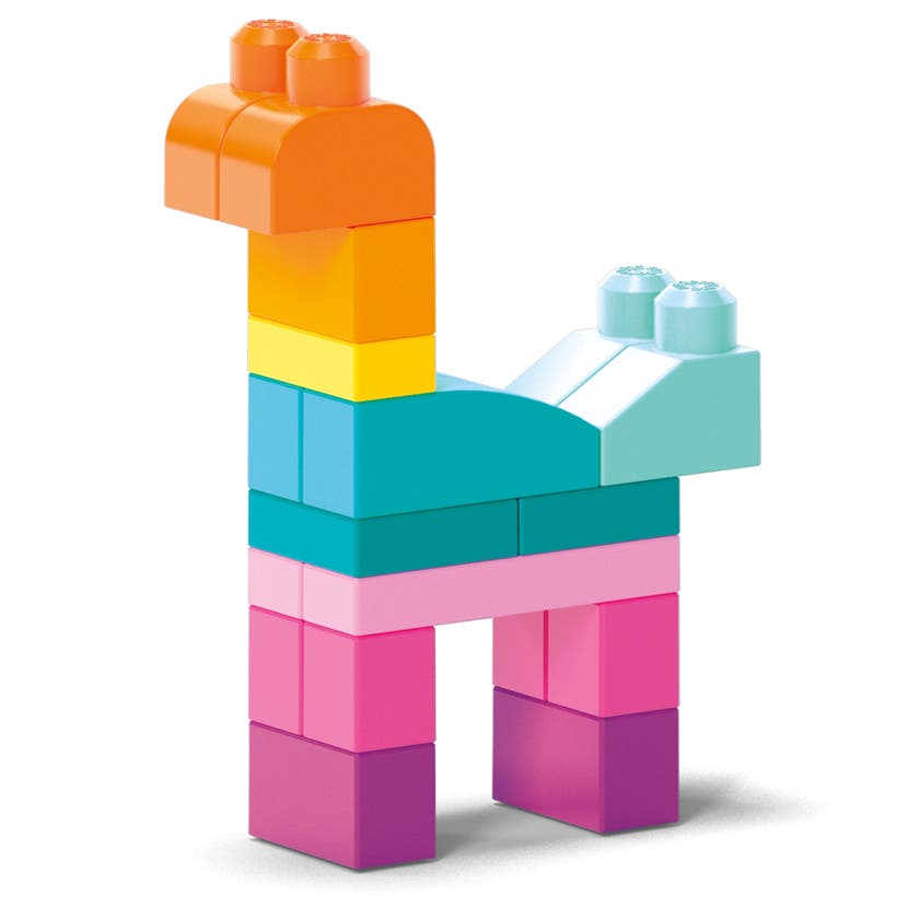 Mega Block Big Building Bag (60 klosser) - Pink
