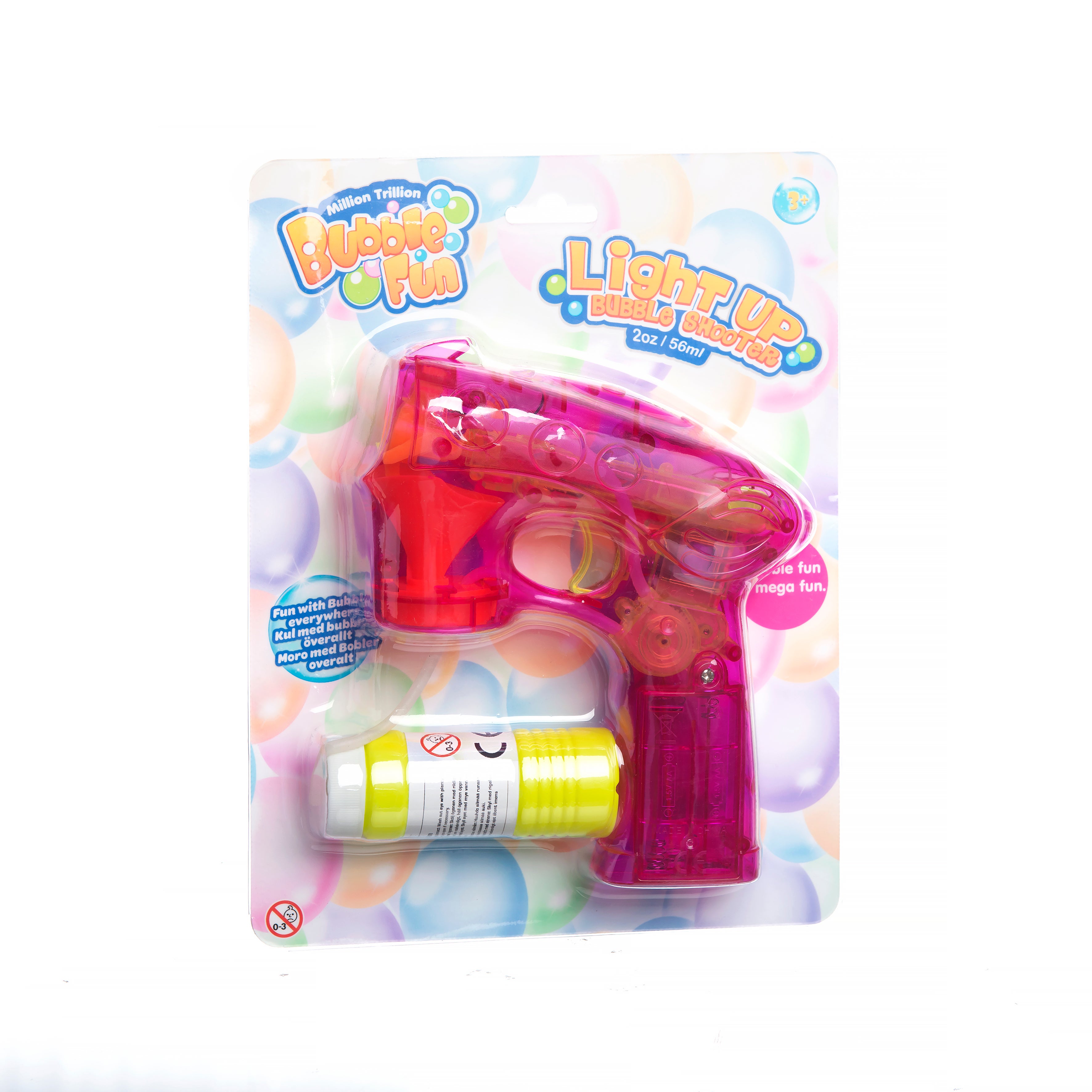 Million Trillion Bubble Fun, Såpeboblepistol B/O med Lys