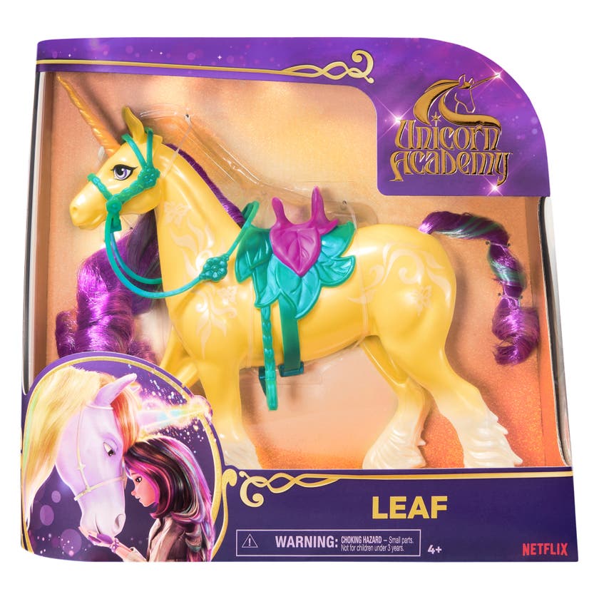 Unicorn Academy, Motedukke Unicorn 28 Cm, Leaf