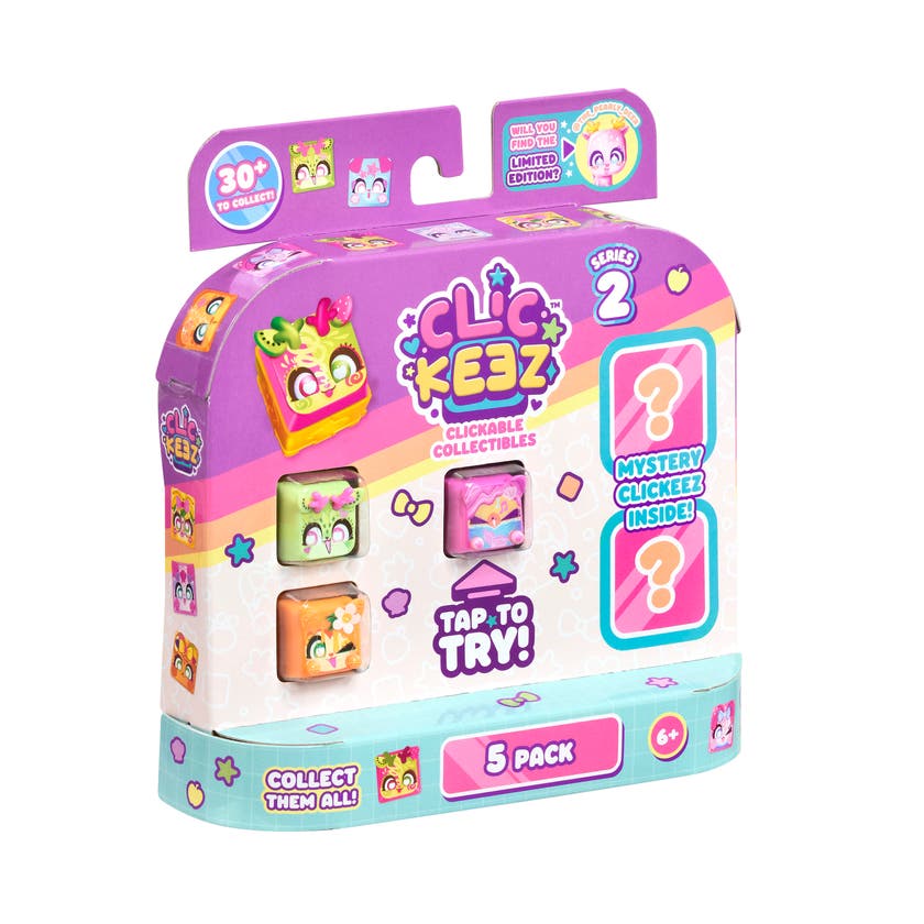 Clickeez Multipack Series 2 – 5 fidgets med klikkelyd