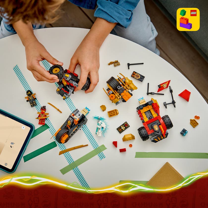 LEGO® NINJAGO® Kai og Coles kombokjøretøy, leke 71864