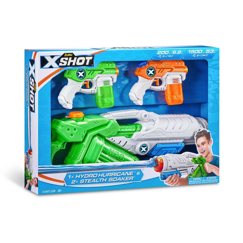 XSHOT Water Hydro Hurricane og 2 Stealth Soakers