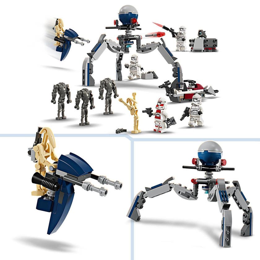 LEGO Star Wars 75372, Clone Trooper™ & Battle Droid™ Kamp-pakke