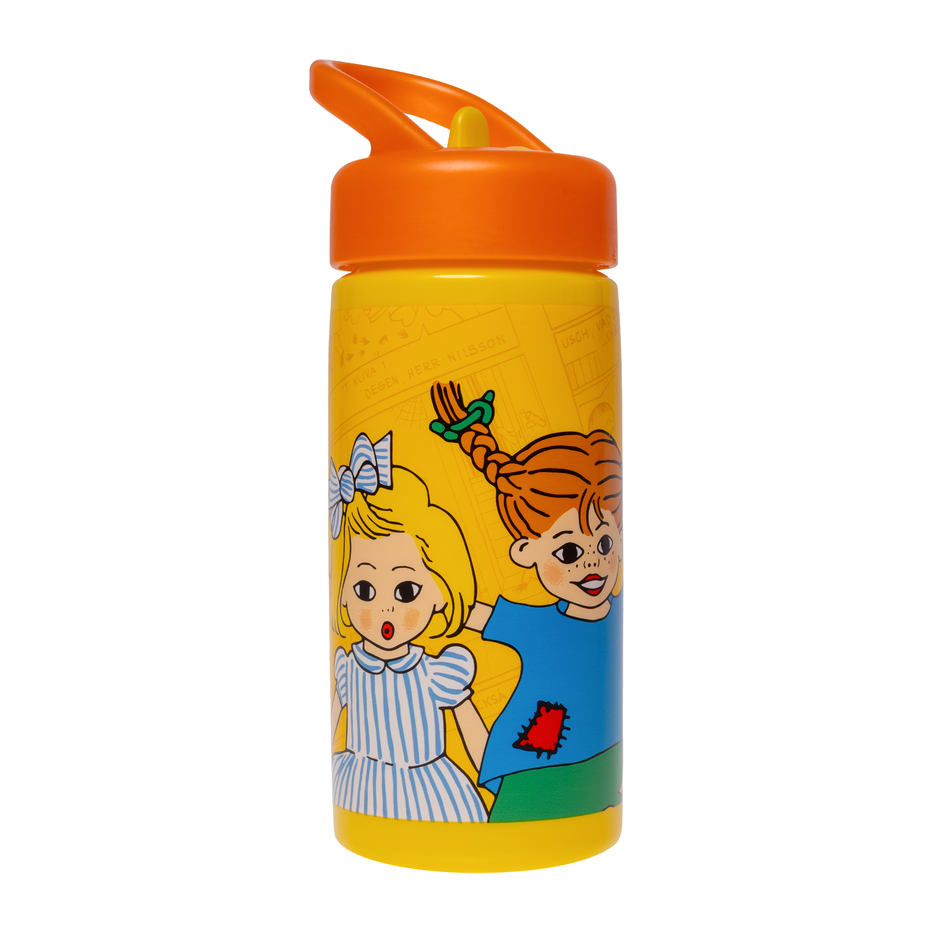 PIPPI, Vannflaske med sugerør, 420 ml