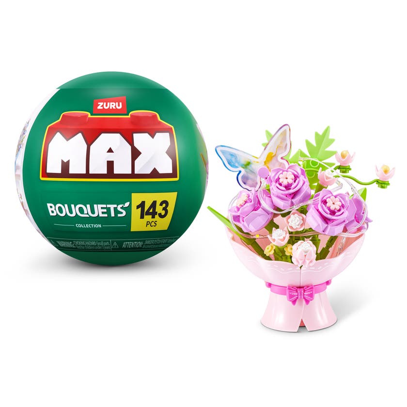 MAX Build More LED-blomsterbukett Rosa
