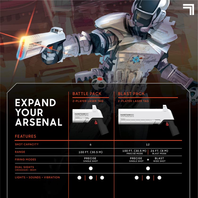 Sharper Image Laser Handtank Battle Pack
