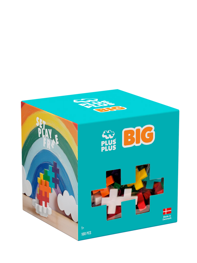 Plus-Plus BIG Rainbow Mix 100-bitars