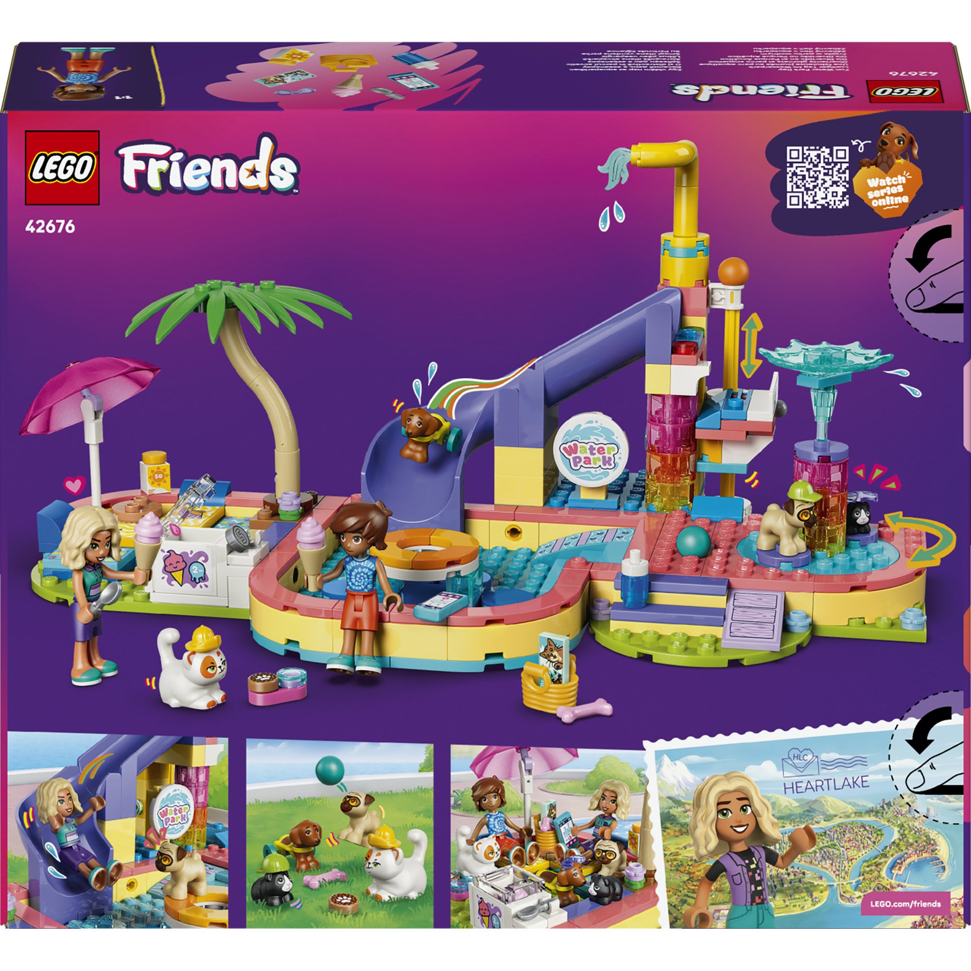 LEGO® Friends Gøyal dag i Badeland, byggelekesett 42676