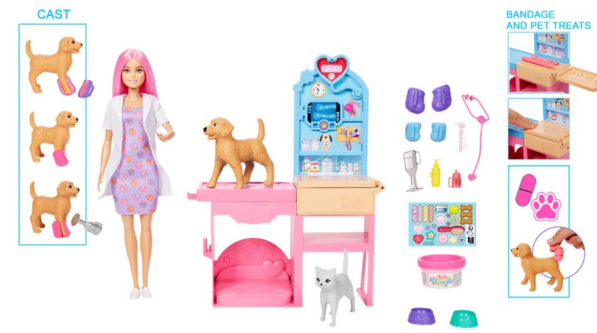 Barbie Fast Cast Pet Vet Clinic