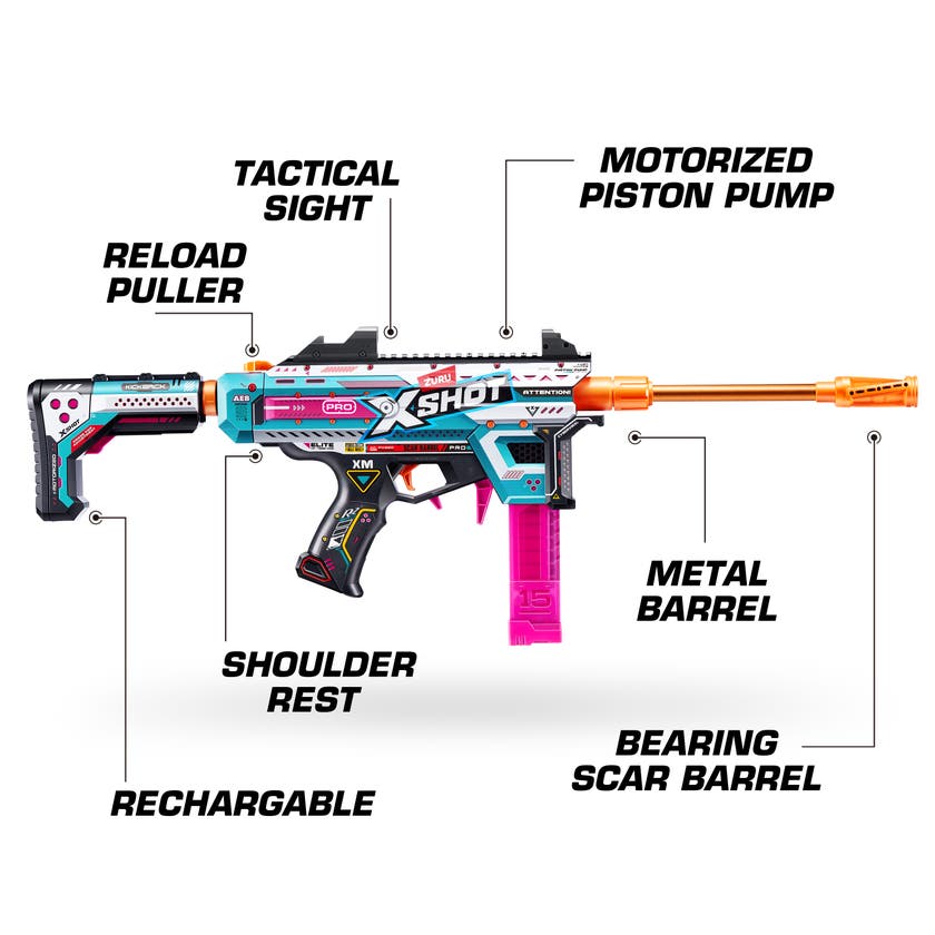 ZURU XSHOT Pro Motorisert Pilblaster