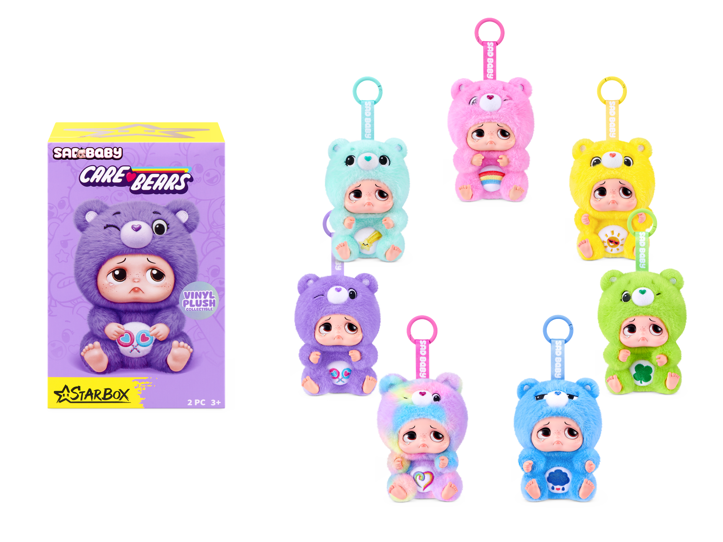 Care Bears Sad Baby nøkkelringer blindboks