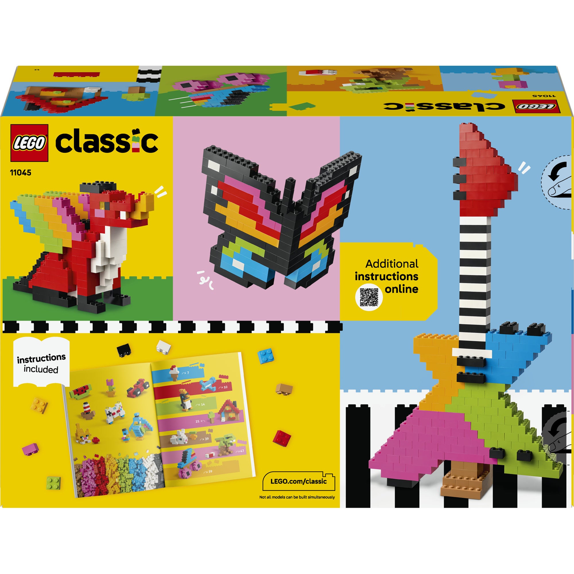  LEGO® Classic Kreativitetssett med fargerike klosser 11045