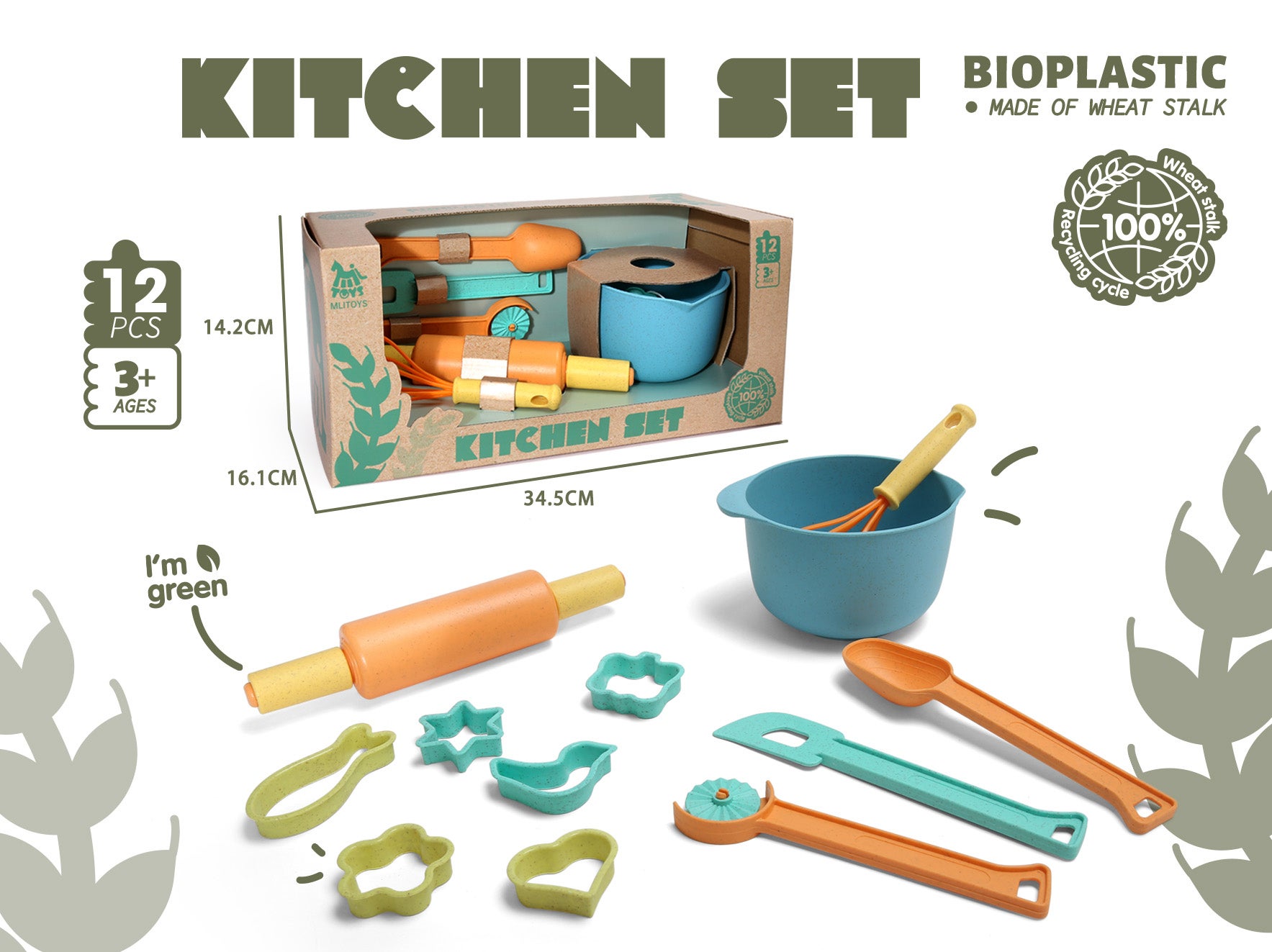 PAP - Bakekit 12 stk