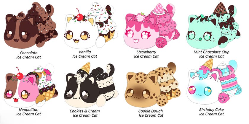 Aphmau, Mystery Kosedyr 15 cm Iskrem