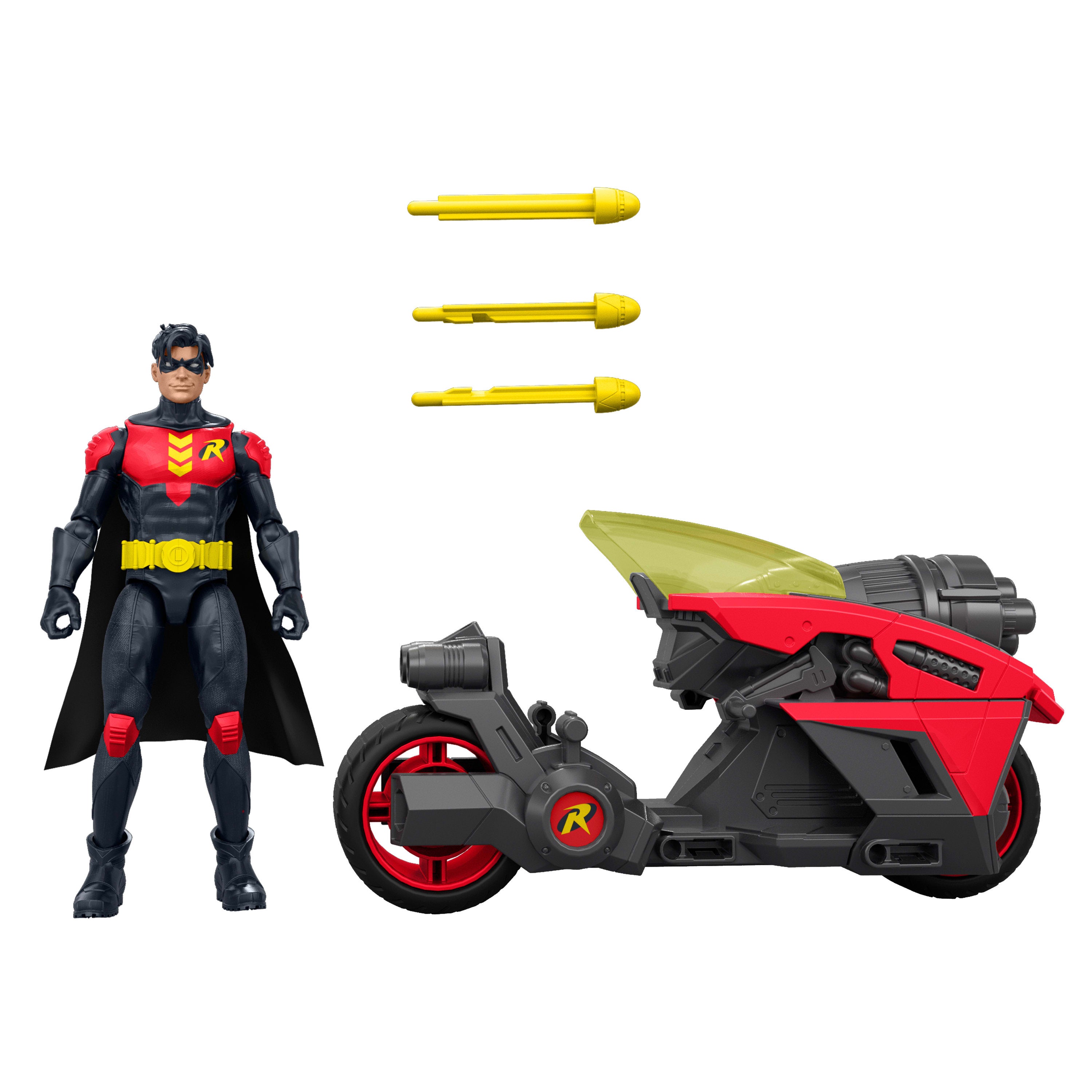 DC Premier Robin motorsykkel med figur 16,5 cm