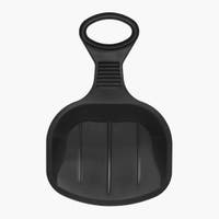 Snø, Svart akebrett