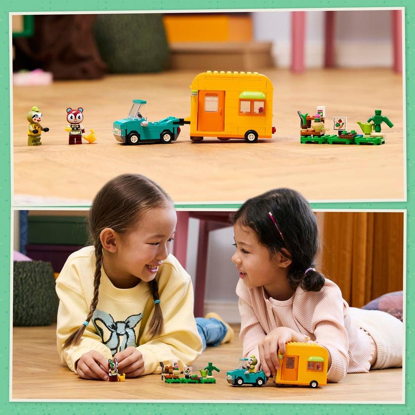LEGO Animal Crossing 77054, Leif med campingvogn og hagebutikk