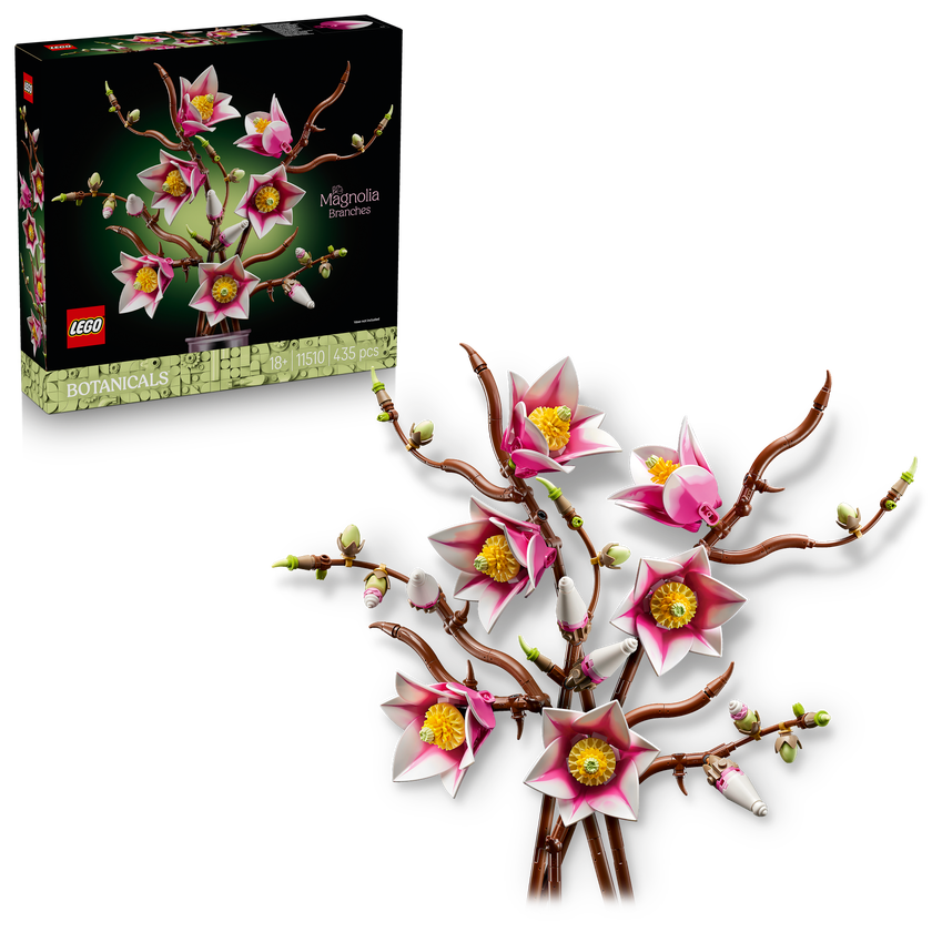 LEGO® Botanicals Magnolia-grener, blomsterdekorasjon 11510