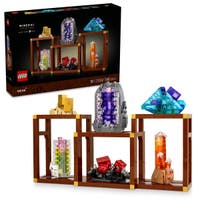 LEGO® Ideas Mineralsamling, Utstillingshyller med krystaller, Stueinnredning 21362