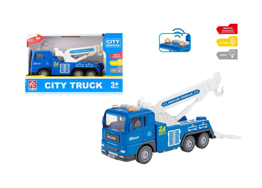 Rapid Speed - Redningsbil 1:32 blå lyd og lys