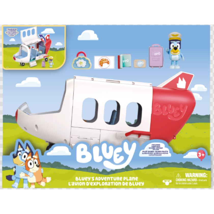 Bluey's Jet Flyplassset fra Moose Toys
