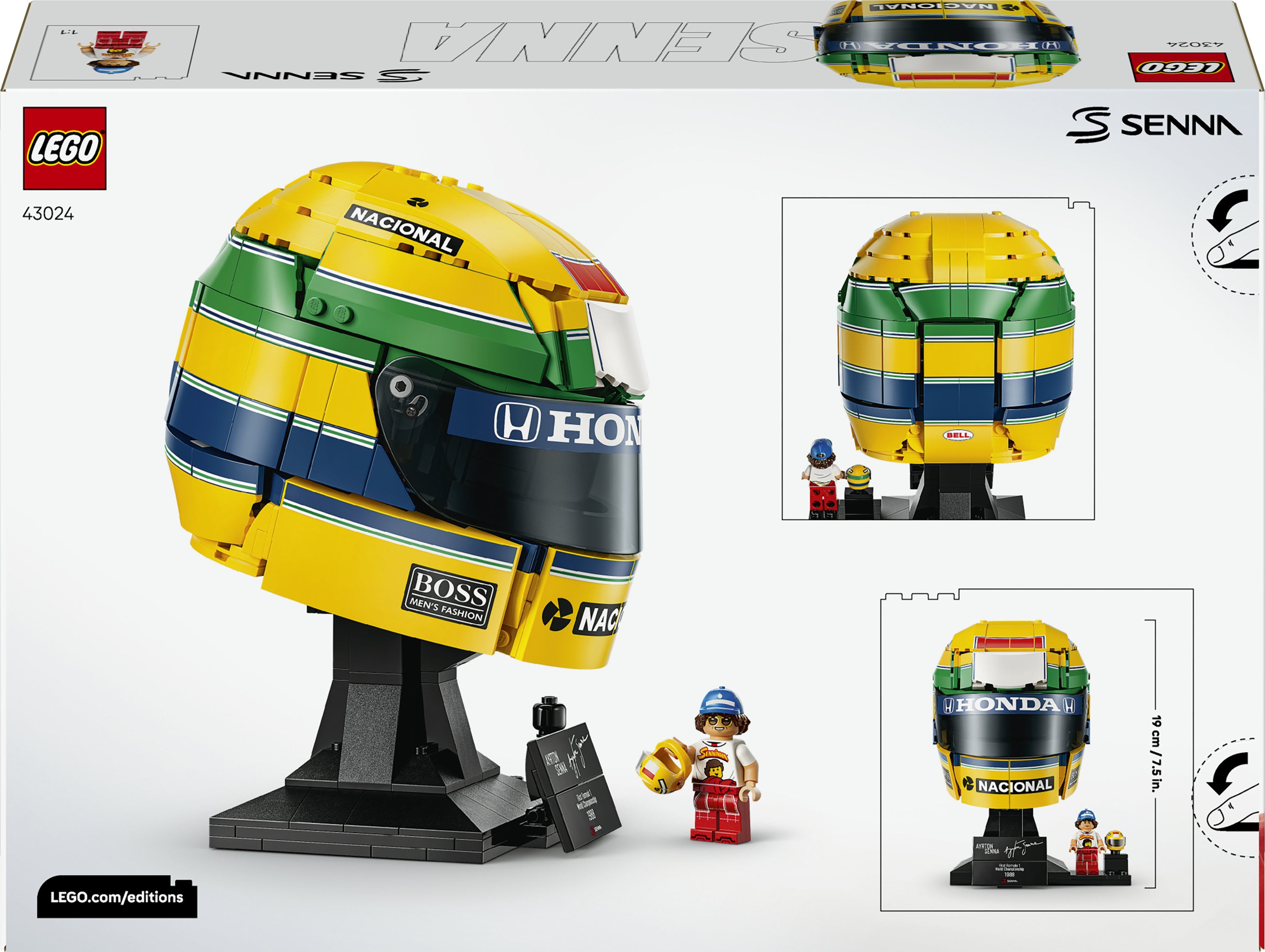 LEGO® Editions Ayrton Sennas hjelm 43024