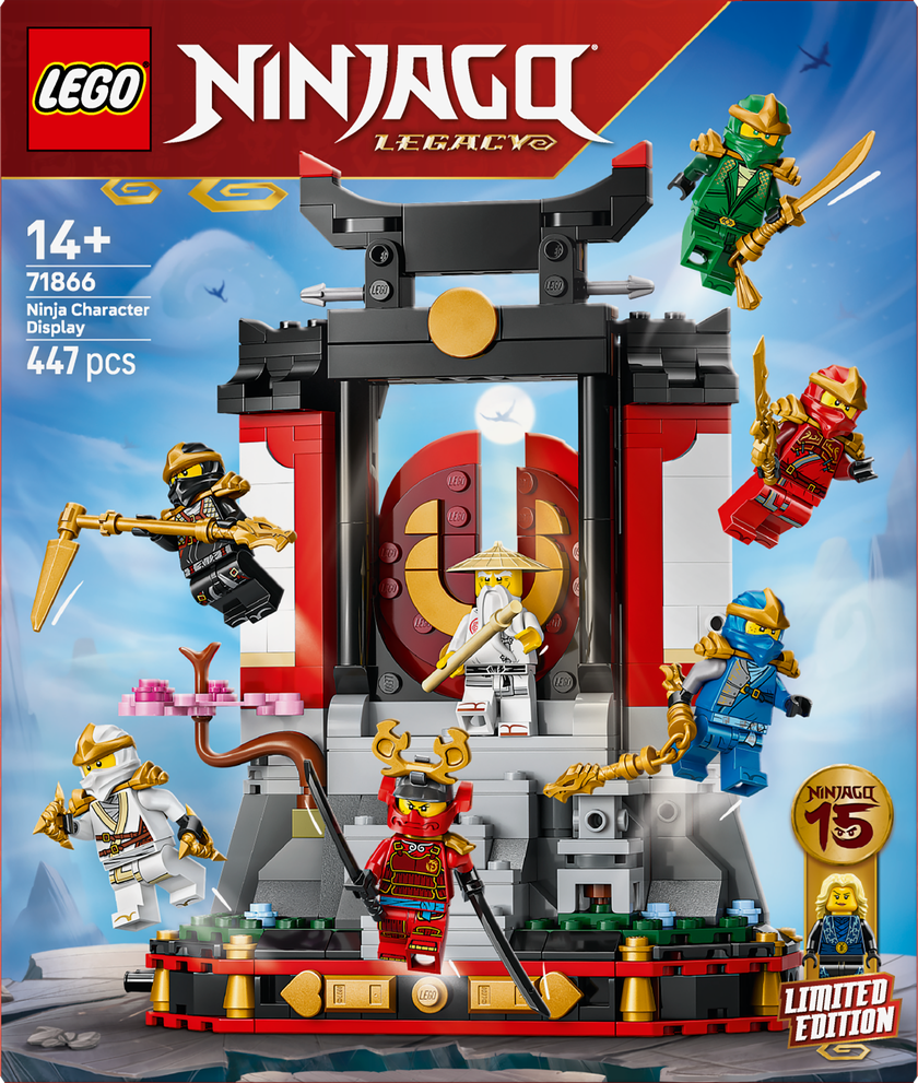 15-årsjubileumssett med ninja-figurer