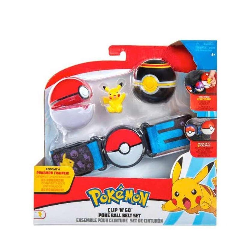 Pokémon, Clip n Go Belte Poke Ball, Luxury Ball og Pikachu