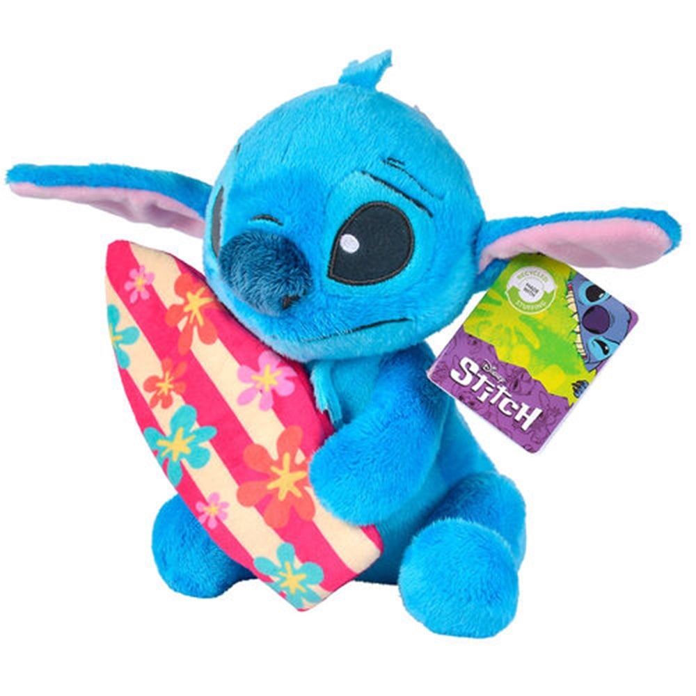 Disney, Stitch med surfebrett (25 cm)