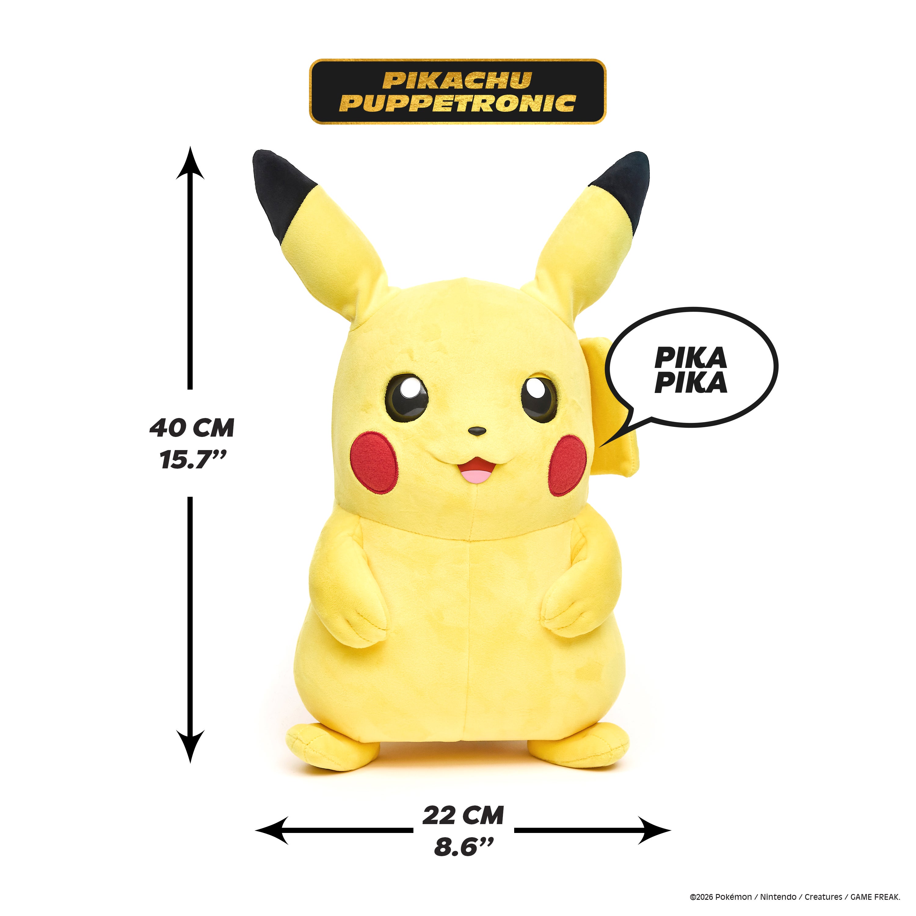 Puppetronic Real FX Pokemon Pikachu 50 cm