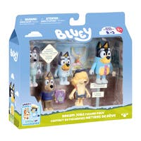 Bluey The Sleepover Figursett 5-pack